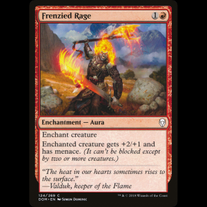 MTG Frenzied Rage Dominaria dom#124