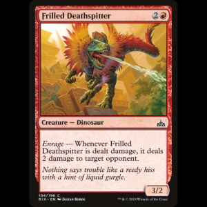 MTG Frilled Deathspitter Rivals of Ixalan rix#104