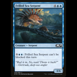 MTG Serpiente marina con espinas (Frilled Sea Serpent) Core Set 2019 - FOIL m19#56