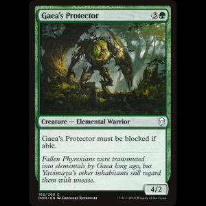 MTG Gaea's Protector Dominaria dom#162