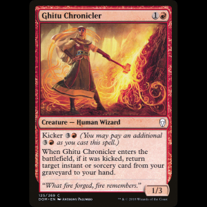 MTG Ghitu Chronicler Dominaria dom#125