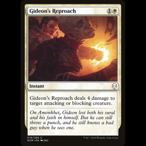 MTG Gideon's Reproach Dominaria dom#19