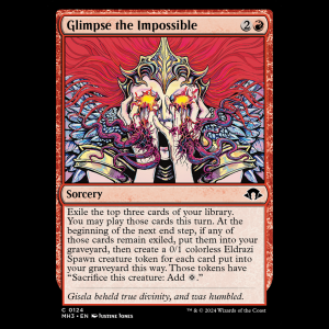 MTG Glimpse the Impossible Modern Horizons 3 mh3#124
