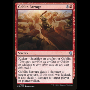 MTG Goblin Barrage Dominaria dom#128