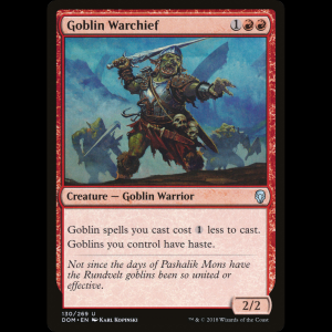 MTG Goblin Warchief Dominaria dom#130