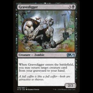 MTG Gravedigger Core Set 2019 m19#98