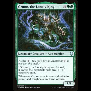 MTG Grunn, the Lonely King Dominaria dom#165