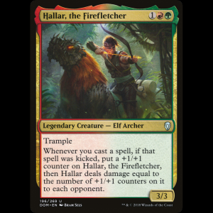 MTG Hallar, the Firefletcher Dominaria  dom#196