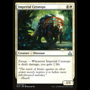 MTG Imperial Ceratops Rivals of Ixalan rix#10