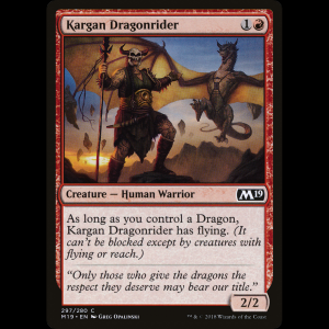 MTG Jinete de dragones kargana (Kargan Dragonrider) Core Set 2019 m19#297