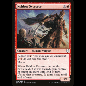 MTG Keldon Overseer Dominaria dom#134