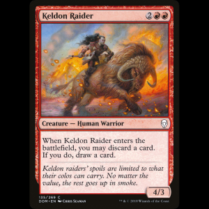 MTG Keldon Raider Dominaria dom#135