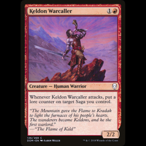 MTG Keldon Warcaller Dominaria dom#136