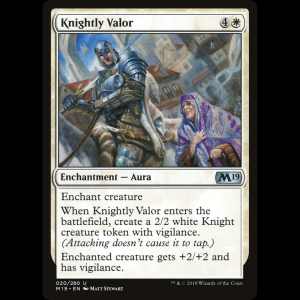 MTG Knightly Valor Core Set 2019 m19#20