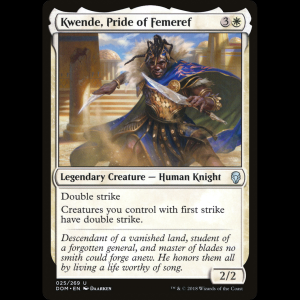 MTG Kwende, Pride of Femeref Dominaria dom#25