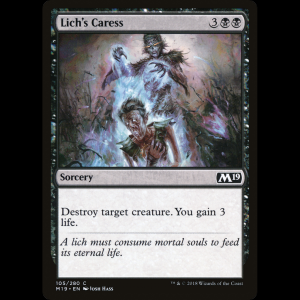 MTG Lich's Caress Core Set 2019 m19#105