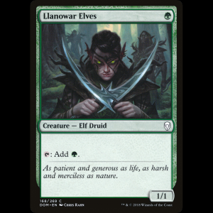 MTG Llanowar Elves Dominaria dom#168