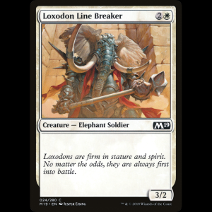 MTG Loxodon Line Breaker Core Set 2019 m19#24