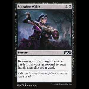 MTG Macabre Waltz Core Set 2019 m19#108