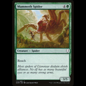 MTG Araña mamut (Mammoth Spider) Dominaria dom#171