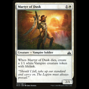 MTG Martyr of Dusk Rivals of Ixalan rix#14