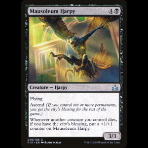 MTG Mausoleum Harpy Rivals of Ixalan rix#78