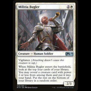 MTG Militia Bugler Core Set 2019 m19#29