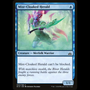 MTG Mist-Cloaked Herald Rivals of Ixalan rix#43