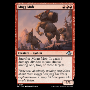 MTG Mogg Mob Modern Horizons 3 mh3#127