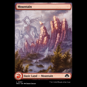 MTG Mountain Modern Horizons 3 - FOIL mh3#307