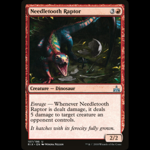 MTG Needletooth Raptor Rivals of Ixalan rix#107