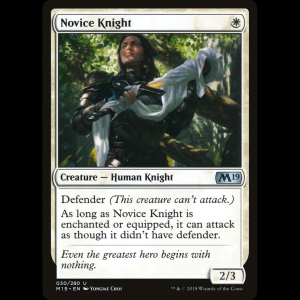 MTG Caballero principiante (Novice Knight) Core Set 2019 m19#30