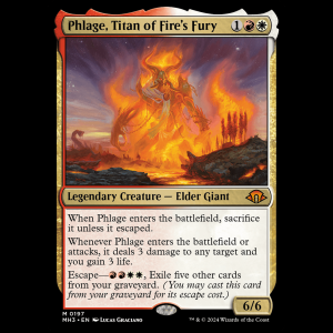 MTG Phlage, Titan of Fire's Fury Modern Horizons 3 mh3#197