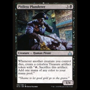 MTG Pitiless Plunderer Rivals of Ixalan rix#81