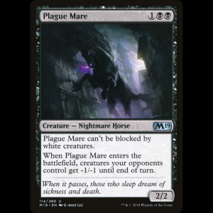 MTG Corcel de la plaga (Plague Mare) Core Set 2019 m19#114