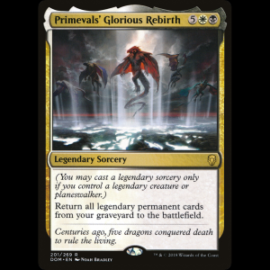 MTG Primevals' Glorious Rebirth Dominaria  dom#201