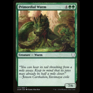 MTG Primordial Wurm Dominaria dom#177