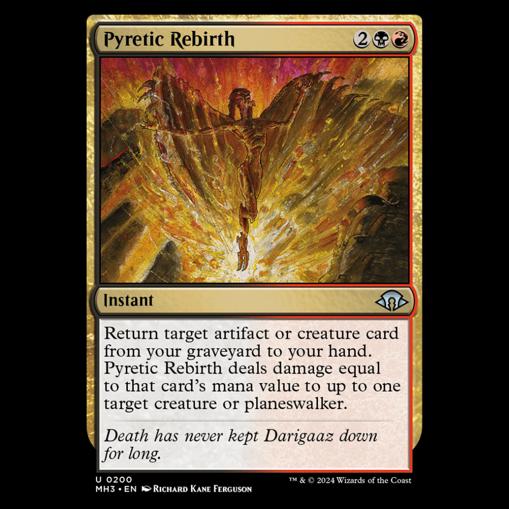 MTG Pyretic Rebirth Modern Horizons 3 mh3#200 - Madtoyz