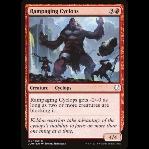 MTG Rampaging Cyclops Dominaria dom#139