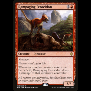 MTG Ferocidón impetuoso (Rampaging Ferocidon) Ixalan xln#154