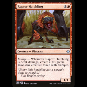 MTG Raptor Hatchling Ixalan xln#155