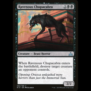 MTG Ravenous Chupacabra Rivals of Ixalan rix#82