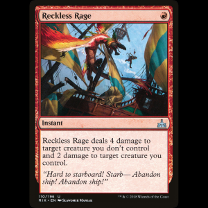 MTG Reckless Rage Rivals of Ixalan - FOIL rix#110