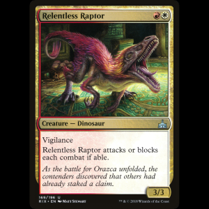 MTG Relentless Raptor Rivals of Ixalan rix#169