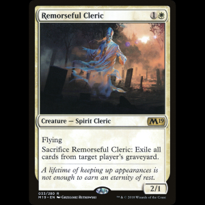 MTG Remorseful Cleric Core Set 2019  m19#33