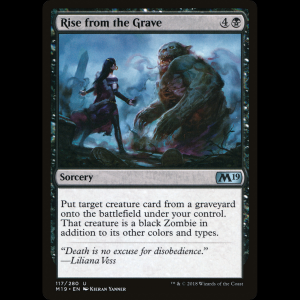 MTG Levantarse de la tumba (Rise from the Grave) Core Set 2019 m19#117