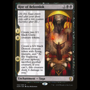 MTG Rite of Belzenlok Dominaria dom#102