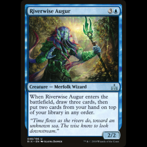 MTG Riverwise Augur Rivals of Ixalan rix#48