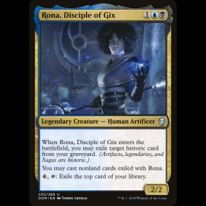 MTG Rona, discípula de Gix (Rona, Disciple of Gix) Dominaria dom#203