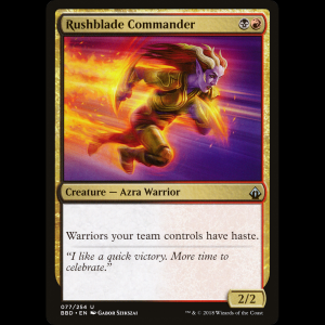 MTG Rushblade Commander Battlebond bbd#77